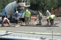Cement is poured on 6-25-13