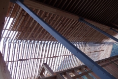 Last of the trusses were installed. 9-8-13