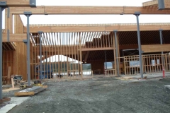 Some construction of interior walls has begun. 8-30-13