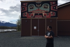 Jones Leader of the Whale House saying a blessing